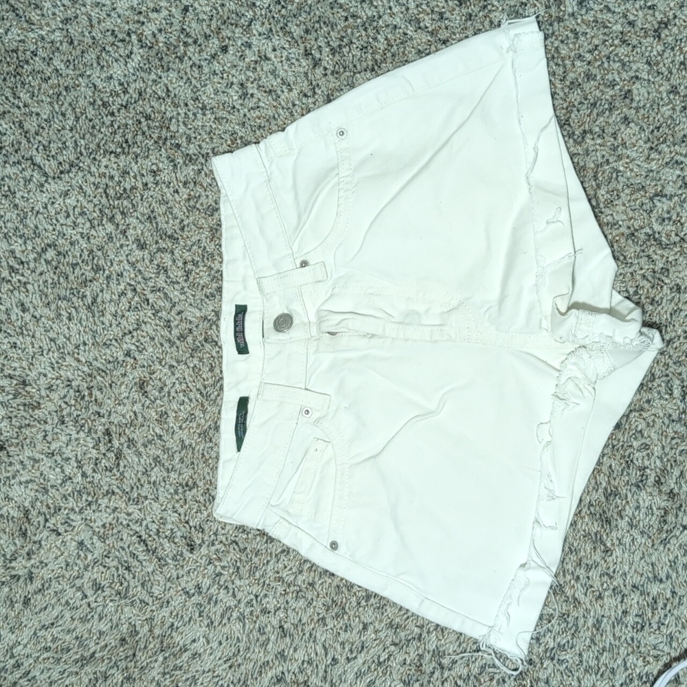 Wild Fable White Button Fly Jean Shorts Women's Size 00